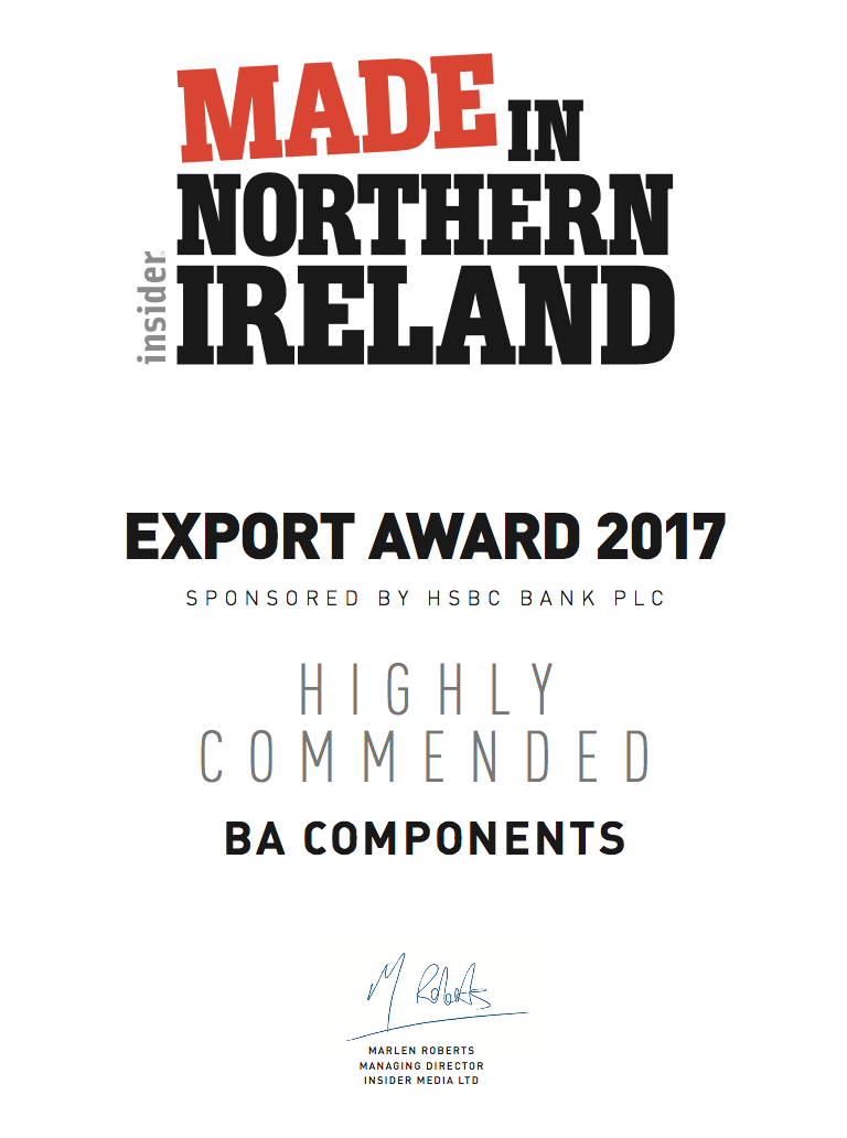 BA Components Made In Northern Ireland Awards